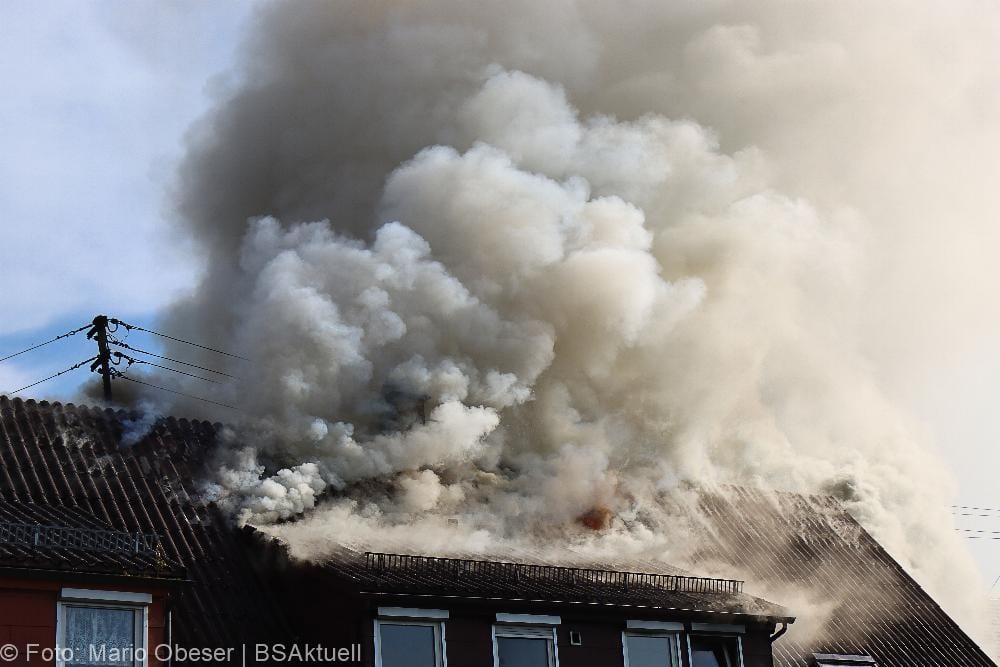 Brand Reihenhaus am 10.07.2021 in Ichenhausen