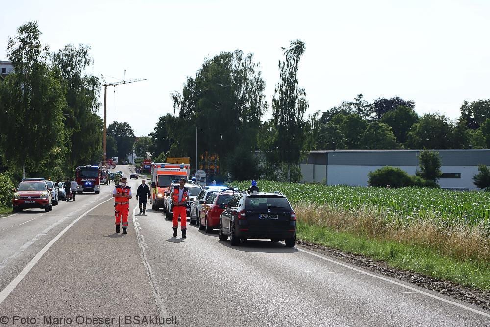 Brand Reihenhaus am 10.07.2021 in Ichenhausen
