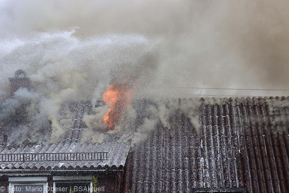 Brand Reihenhaus am 10.07.2021 in Ichenhausen
