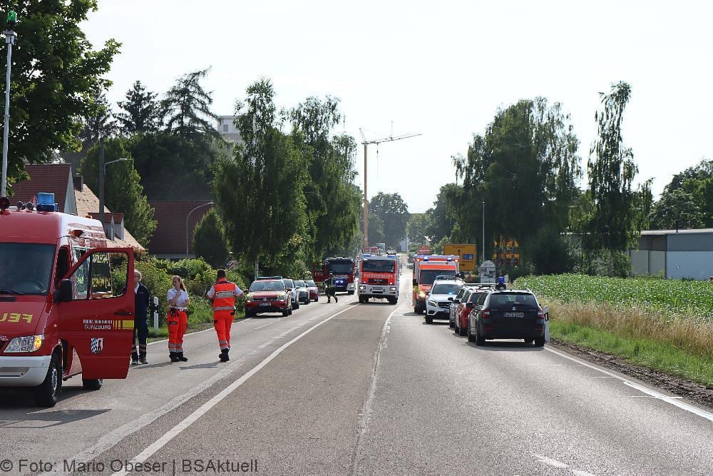 Brand Reihenhaus am 10.07.2021 in Ichenhausen