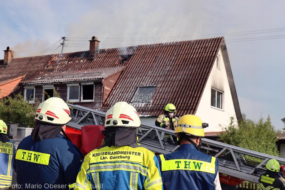 Brand Reihenhaus am 10.07.2021 in Ichenhausen