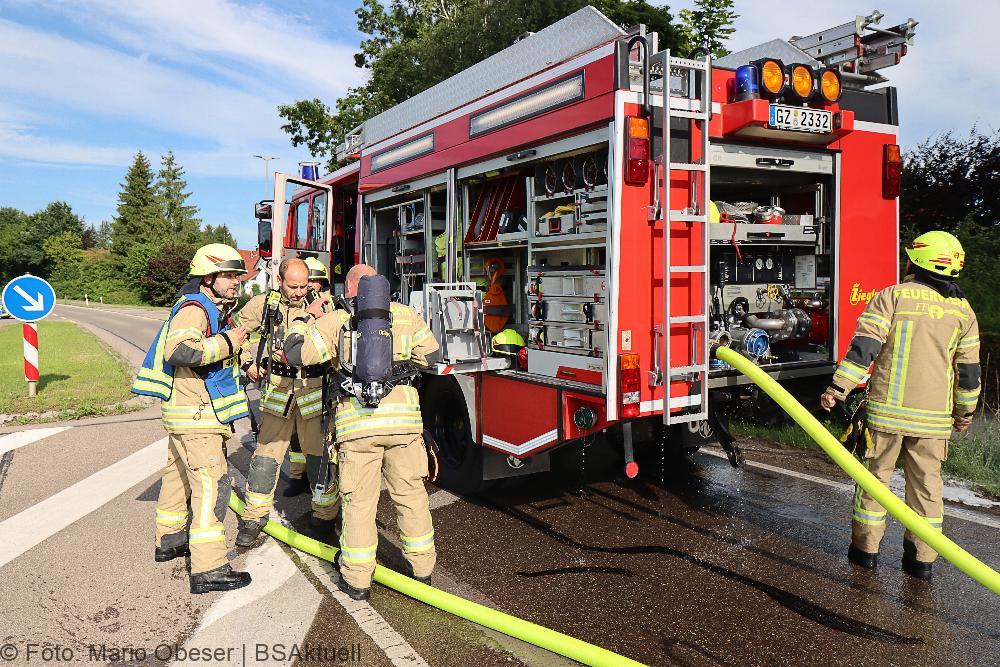 Brand Reihenhaus am 10.07.2021 in Ichenhausen