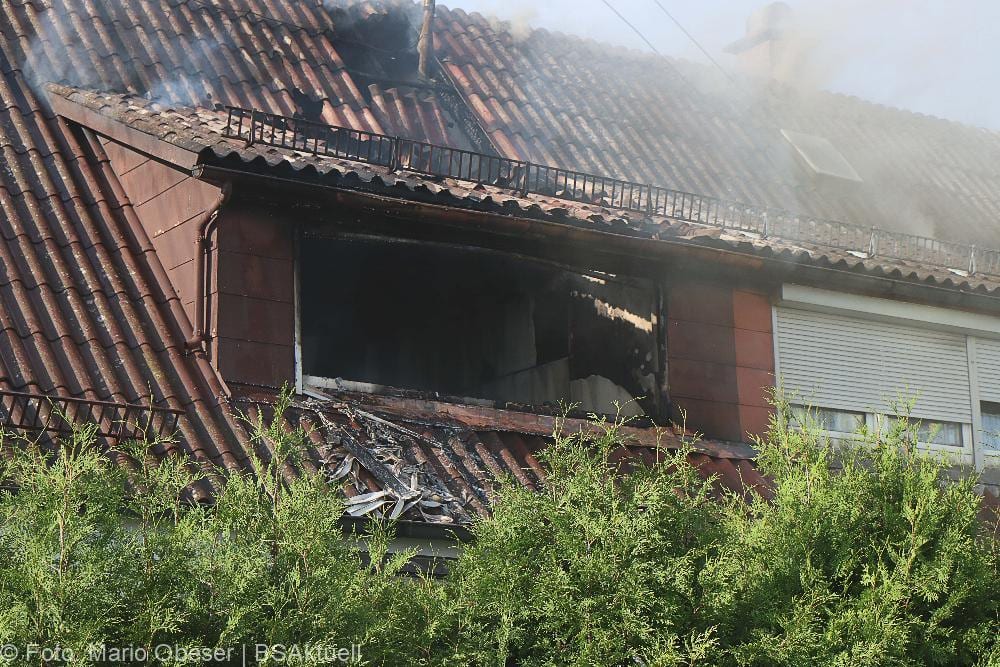 Brand Reihenhaus am 10.07.2021 in Ichenhausen