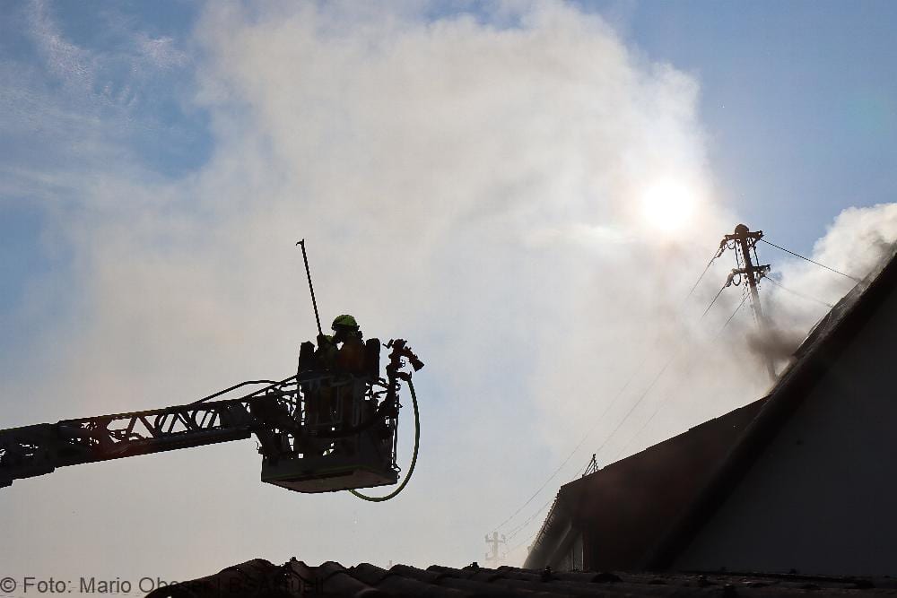 Brand Reihenhaus am 10.07.2021 in Ichenhausen