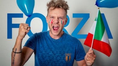 Italien Fussballfan