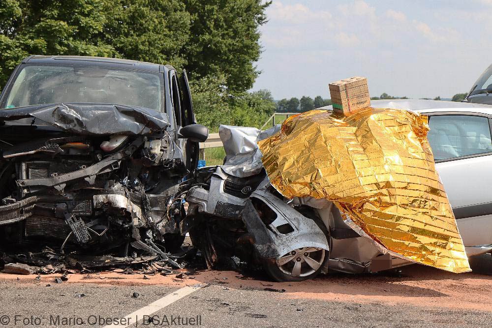Kreis Dillingen - ST2033- Frontalunfall 