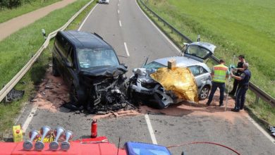 Kreis Dillingen - ST2033- Frontalunfall