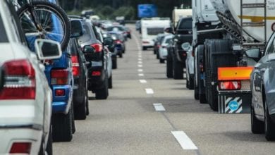 Rettungsgasse schlecht gebildet