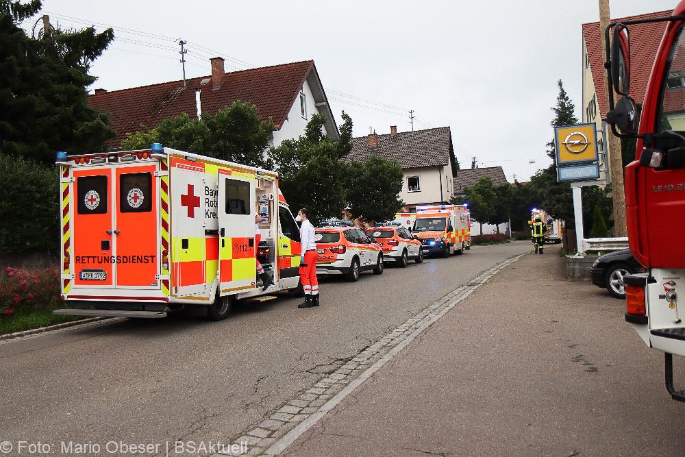 Unfall mit Feuerschale in Jettingen-Scheppach am 17.07.2021