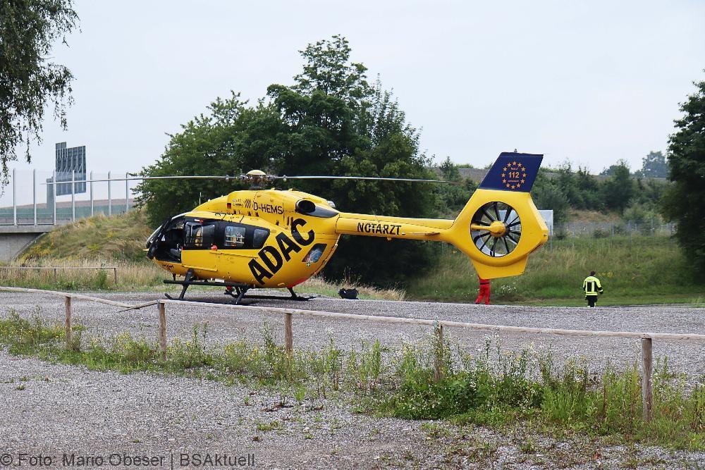Unfall mit Feuerschale in Jettingen-Scheppach am 17.07.2021