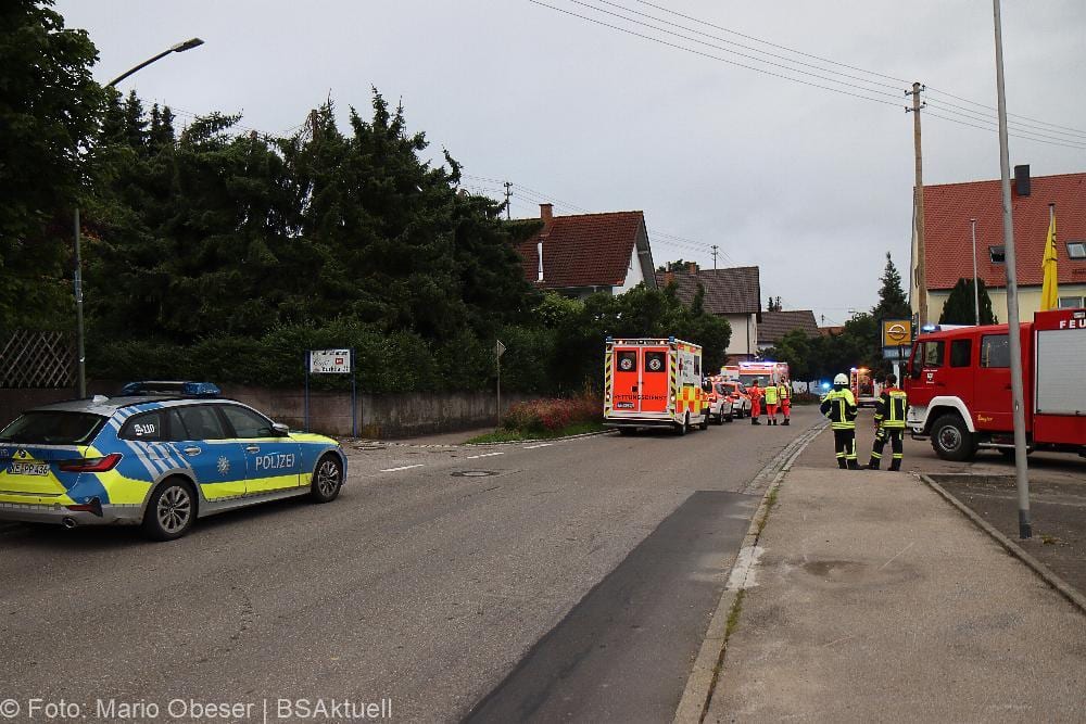 Unfall mit Feuerschale in Jettingen-Scheppach am 17.07.2021