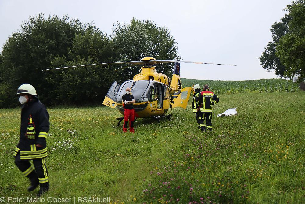 Unfall mit Feuerschale in Jettingen-Scheppach am 17.07.2021