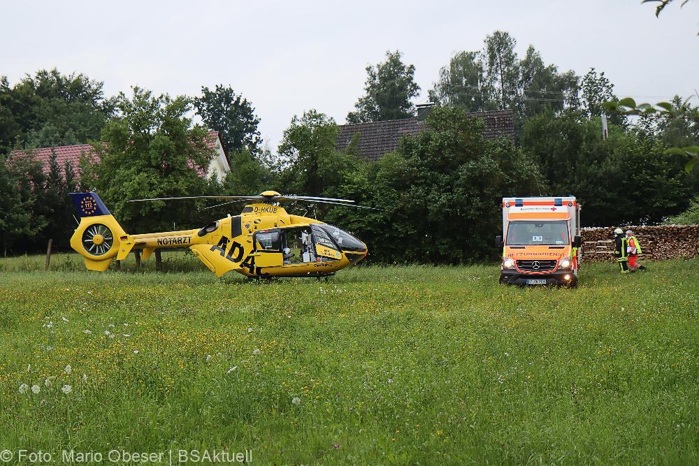 Unfall mit Feuerschale in Jettingen-Scheppach am 17.07.2021