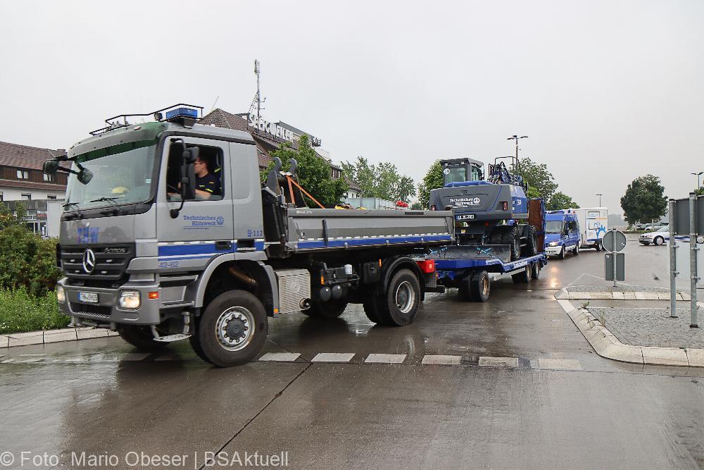 Das THW Günzubrg, Neu-Ulm, Kaufbeuren und Memmingen auf dem Weg zum Hilfseinsatz nach Rheinland-Pfalz