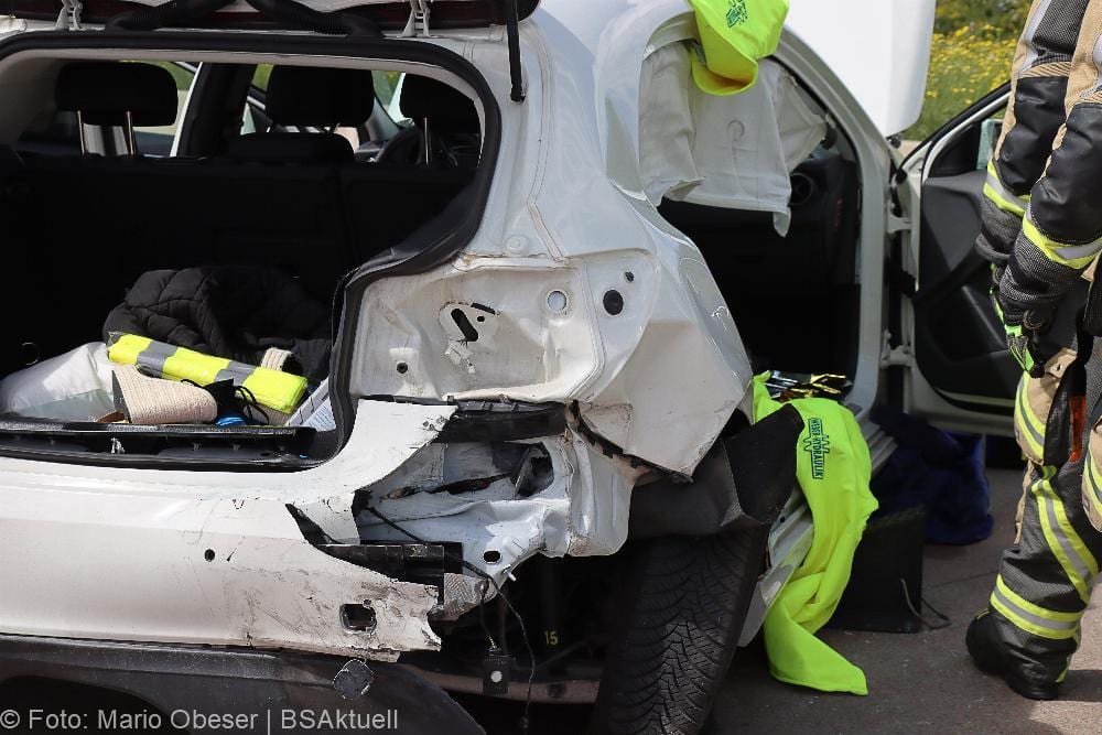 Verkehrsunfall A8 zwischen Günzburg und Burgau am 16.07.2021