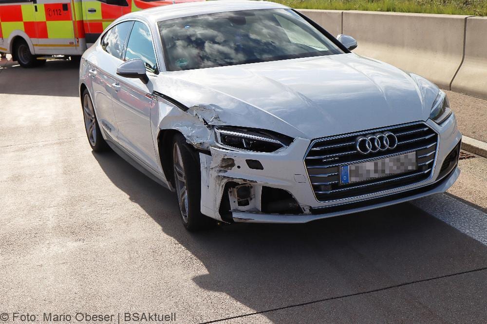 Unfall auf der A8 bei Burgau am 16.07.2021
