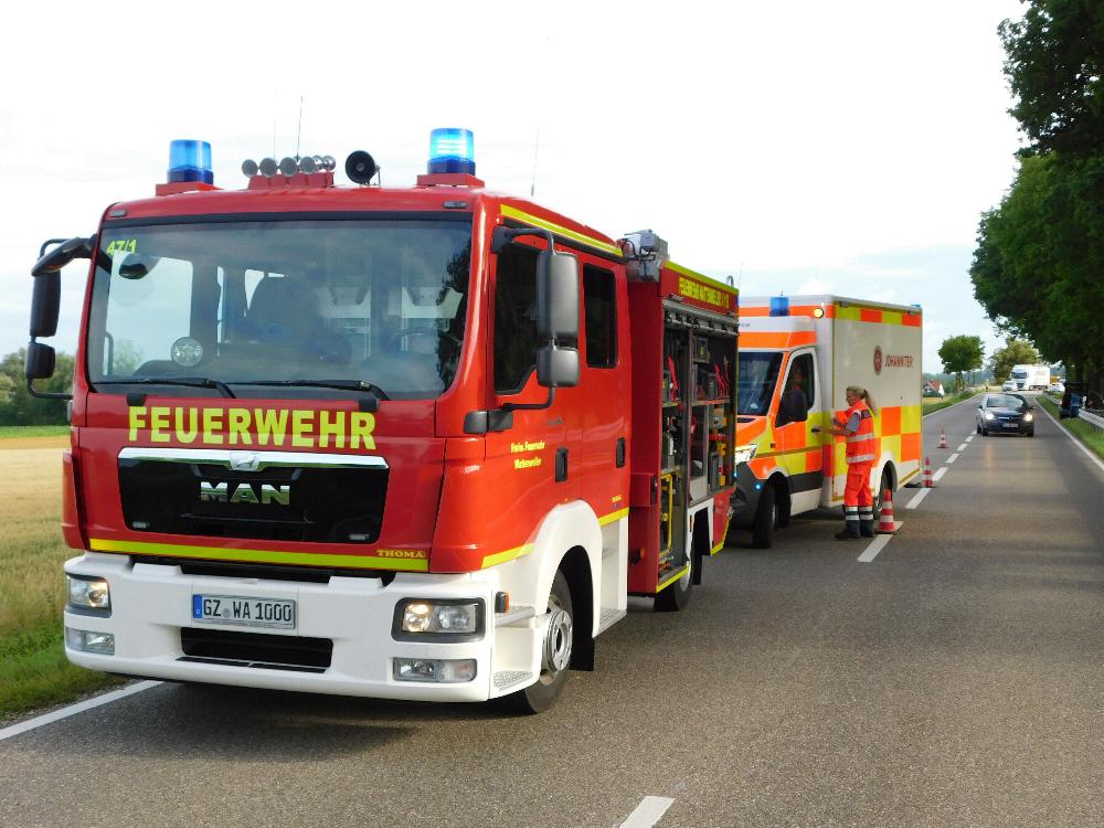 Unfall Hoeselhurst Unterbleichen B16