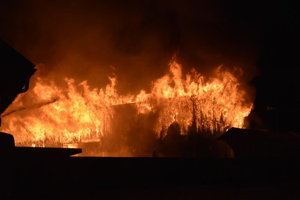 Brand Pforzen landwirtschaftliches Anwesen