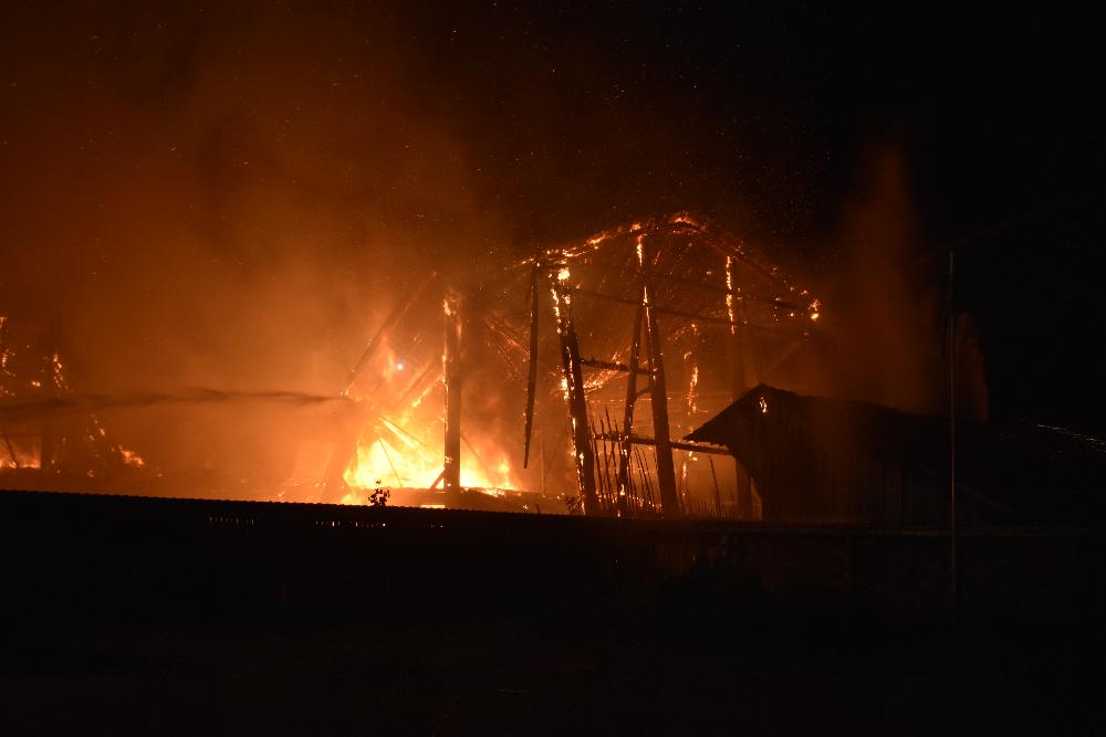 Brand Pforzen landwirtschaftliches Anwesen