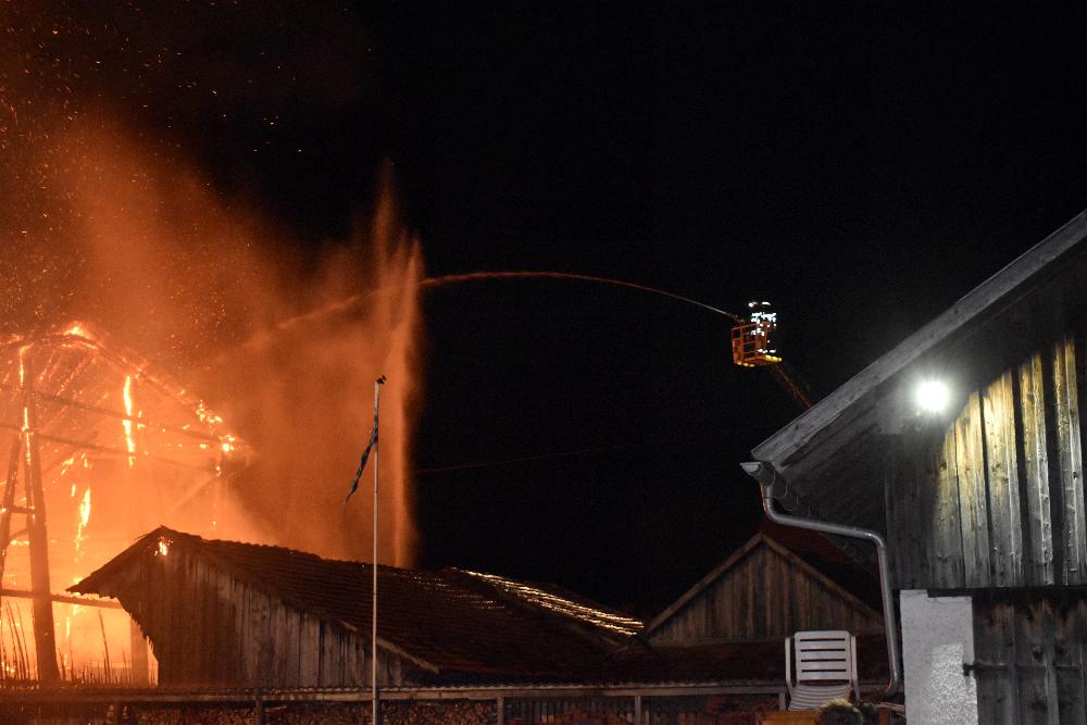 Brand Pforzen landwirtschaftliches Anwesen