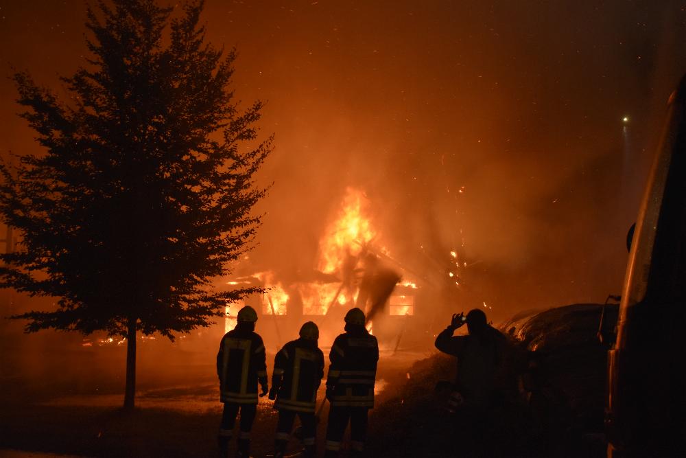 Brand Pforzen landwirtschaftliches Anwesen