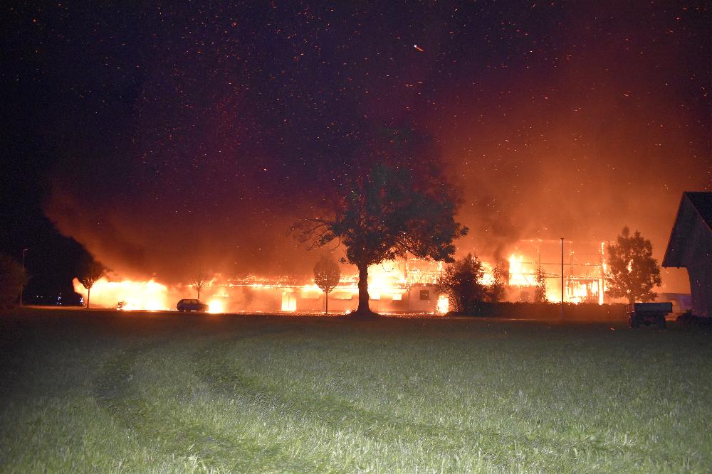 Brand Pforzen landwirtschaftliches Anwesen