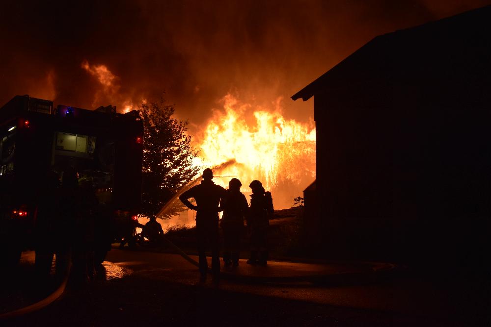 Brand Pforzen landwirtschaftliches Anwesen
