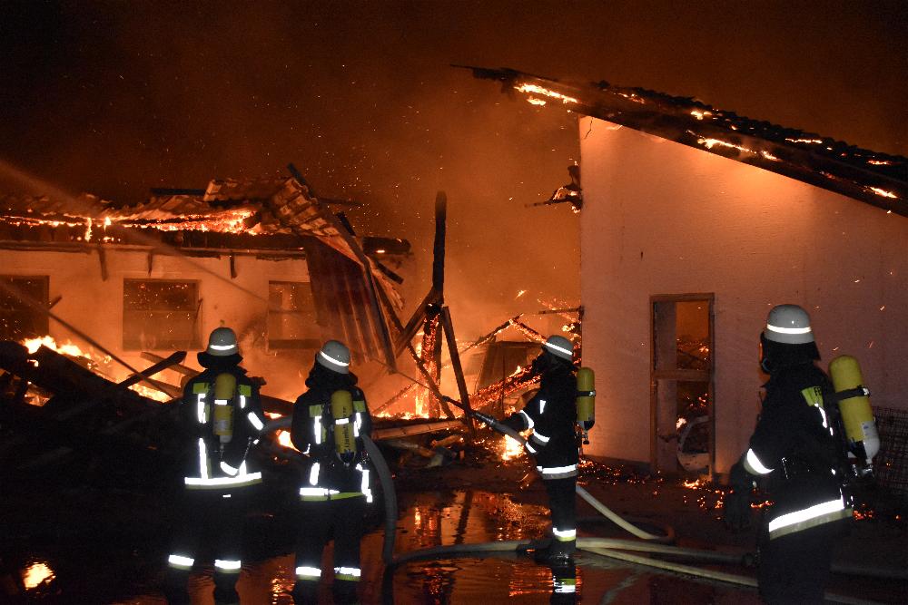 Brand Pforzen landwirtschaftliches Anwesen