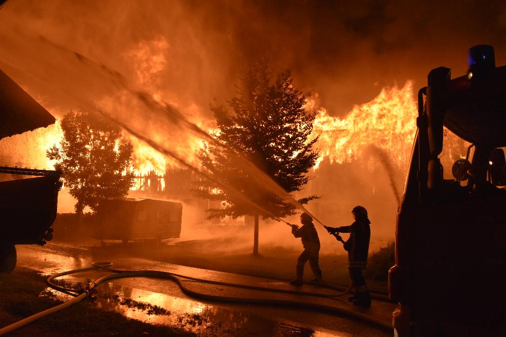 Brand Pforzen landwirtschaftliches Anwesen