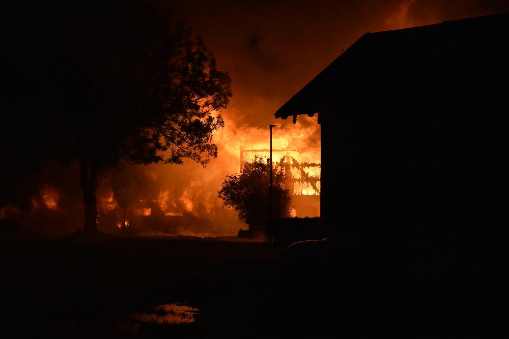 Brand Pforzen landwirtschaftliches Anwesen