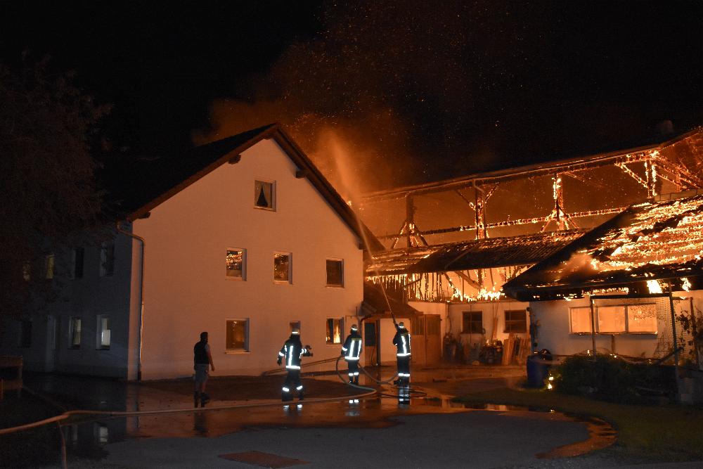 Brand Pforzen landwirtschaftliches Anwesen