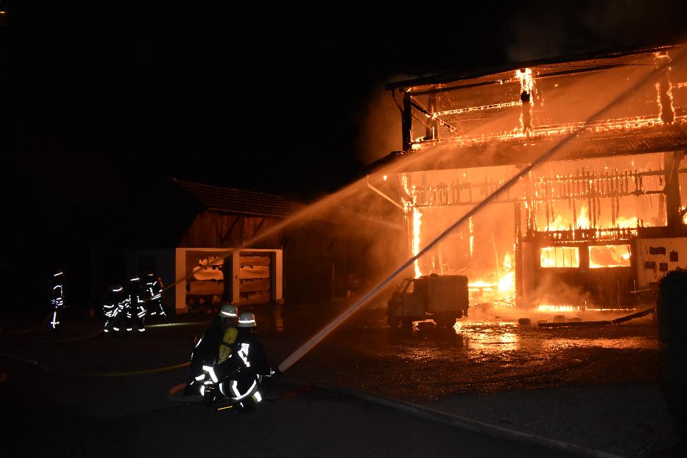 Brand Pforzen landwirtschaftliches Anwesen