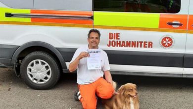 Daniel Carmagnani mit Rocco Prüfung