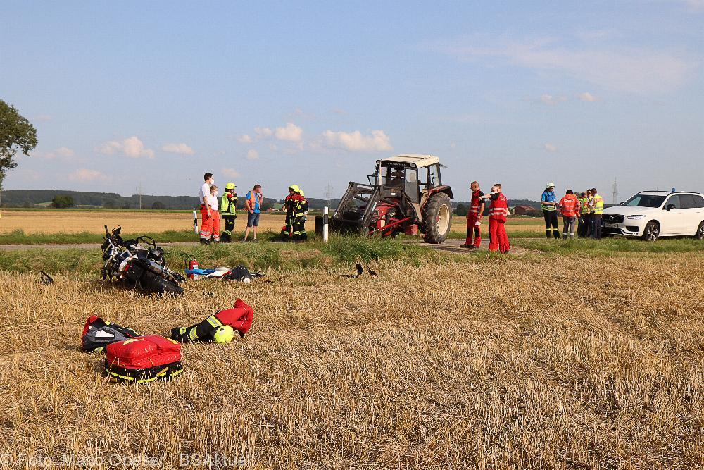Tödlicher Motorradunfall bei Breitenthal am 21.08.2021