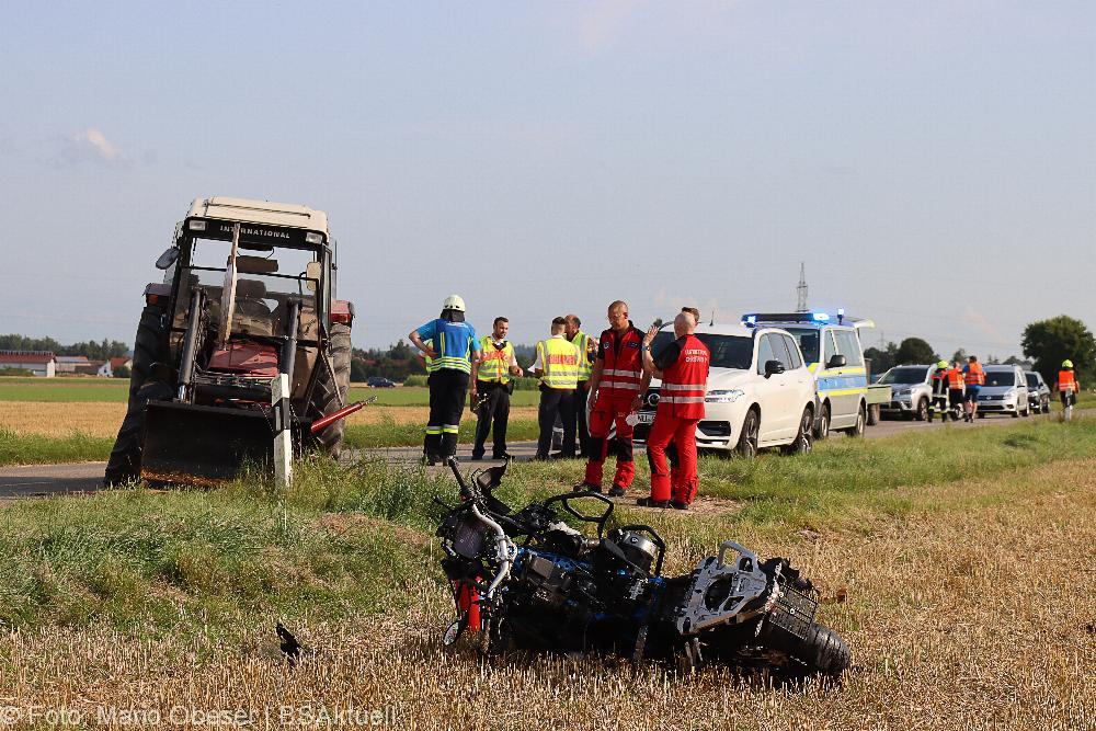 Tödlicher Motorradunfall bei Breitenthal am 21.08.2021