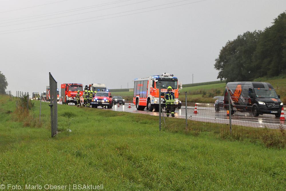 Unfall A8 am 30.08.2021 zw. Günzburg und Burgau