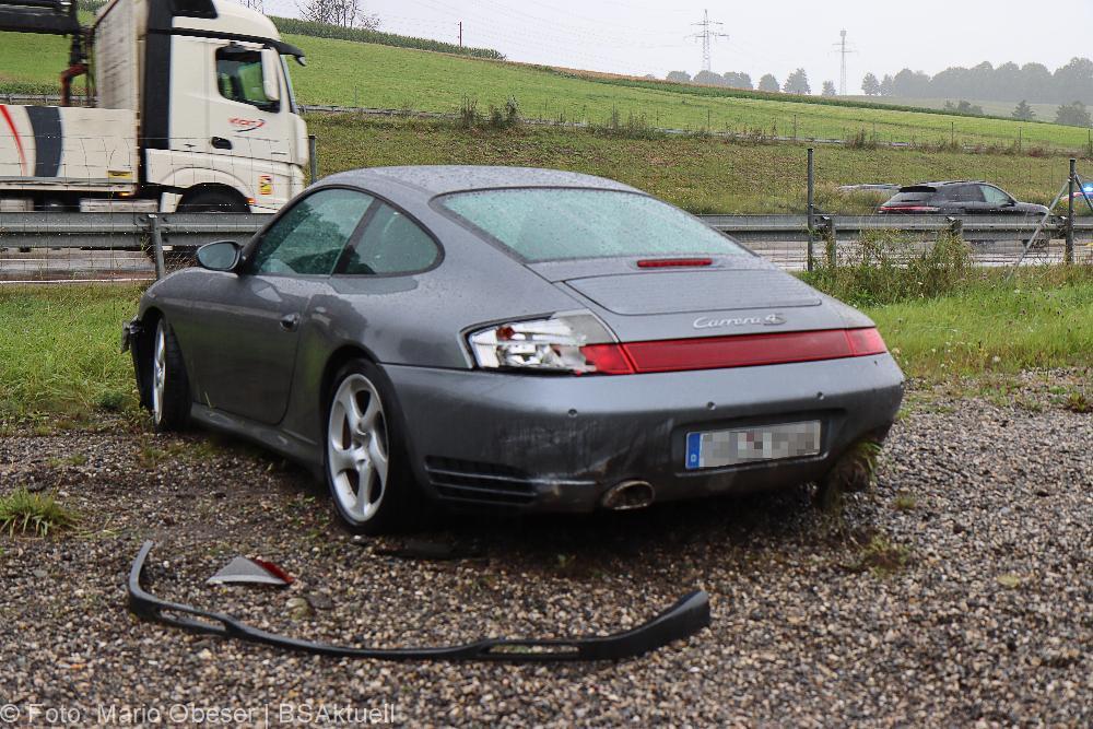 Unfall A8 am 30.08.2021 zw. Günzburg und Burgau