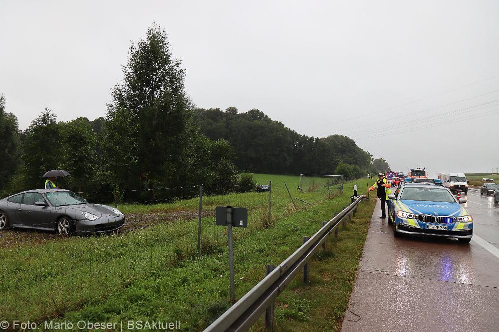 Unfall A8 am 30.08.2021 zw. Günzburg und Burgau