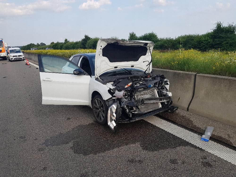Unfall A8 Leipheim 21.08.2021