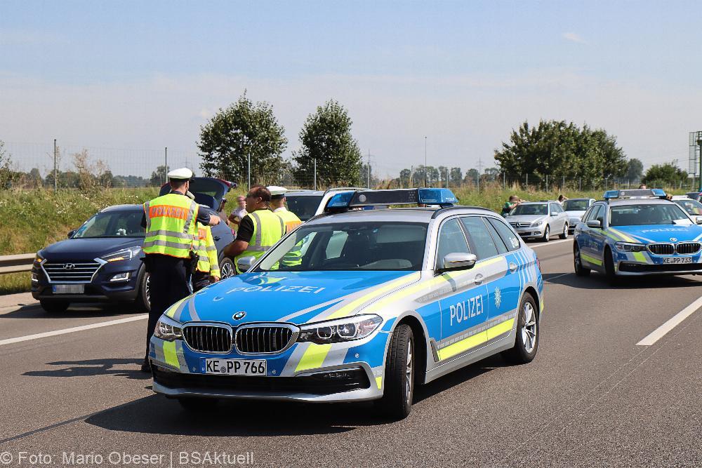 Unfall A8 nahe Kreuz Elchingen 21.08.2021