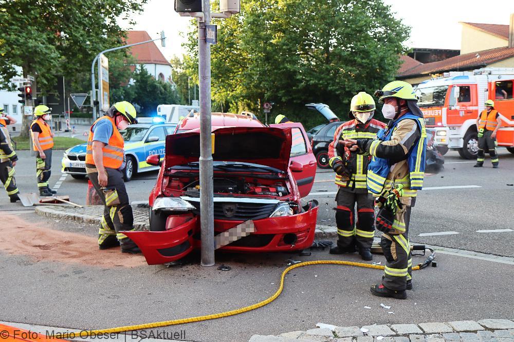 Unfall Guenzburg Ulmer Strasse