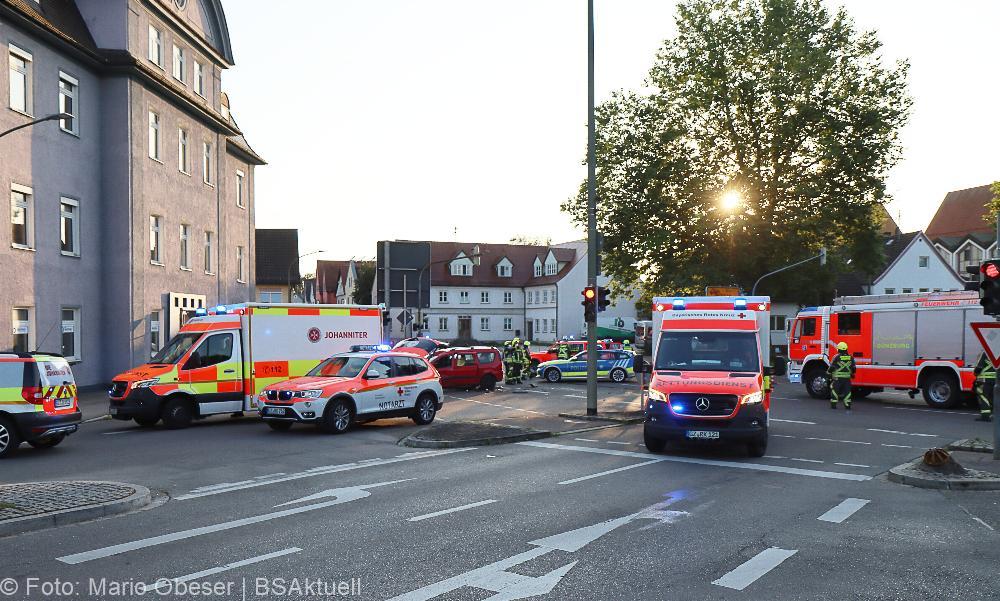 Unfall Guenzburg Ulmer Strasse