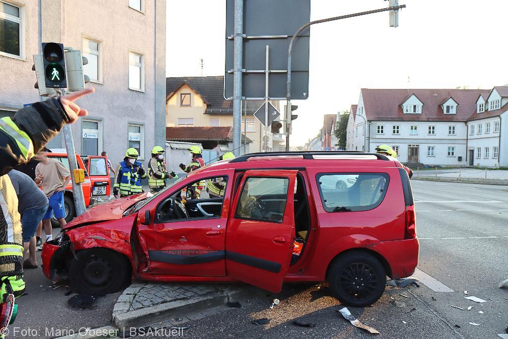 Unfall Guenzburg Ulmer Strasse