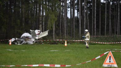 Absturz Flugzeug Wald 27092021