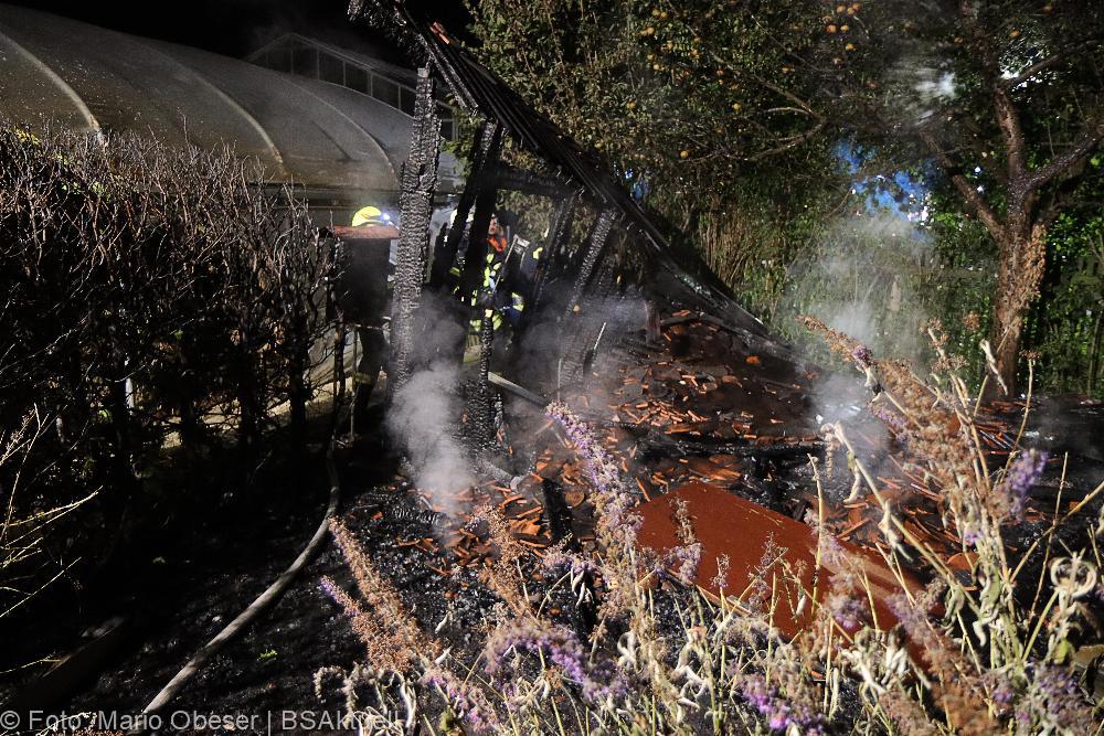 Brand Dürrlauingen Brand Bienenhaus 09.09.2021
