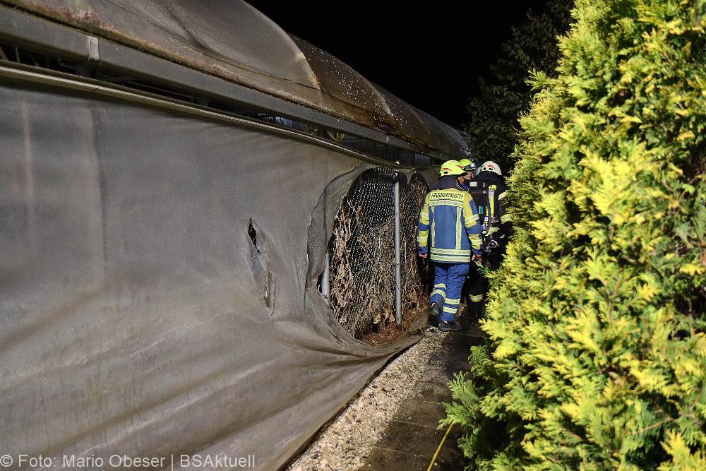 Brand Dürrlauingen Brand Bienenhaus 09.09.2021