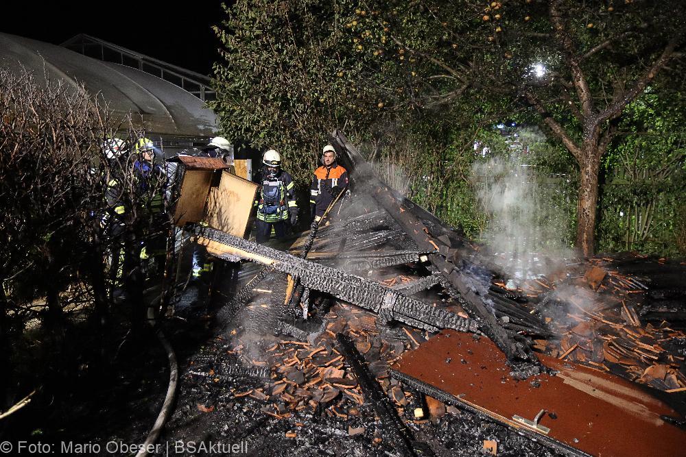 Brand Dürrlauingen Brand Bienenhaus 09.09.2021