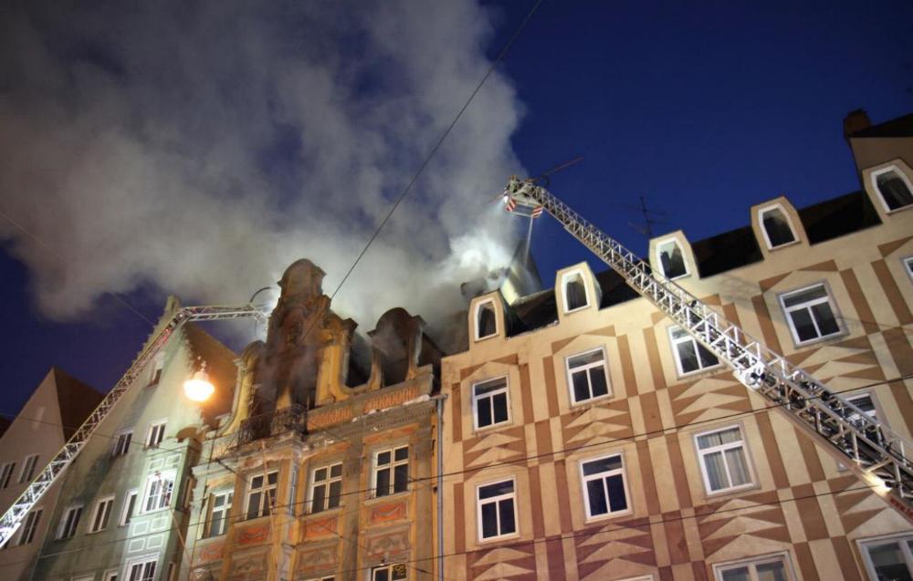 Dachstuhlbrand Augsburg 10092021
