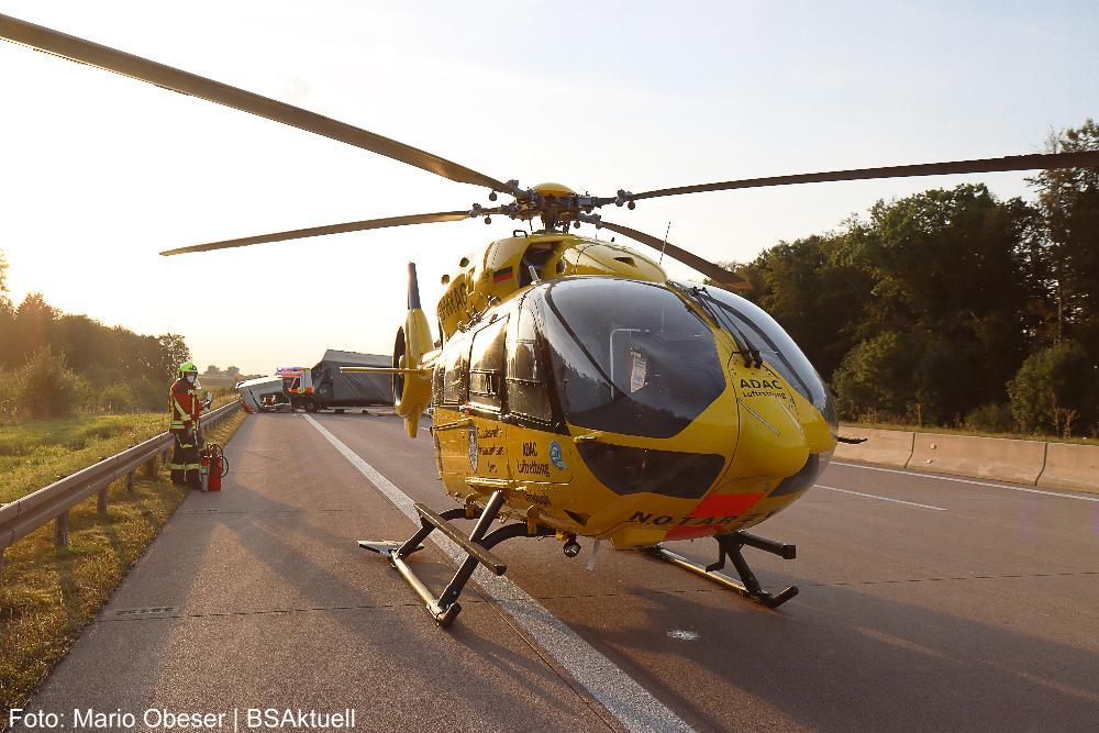 Unfall A8 Burgau Zusmarshausen 13092021