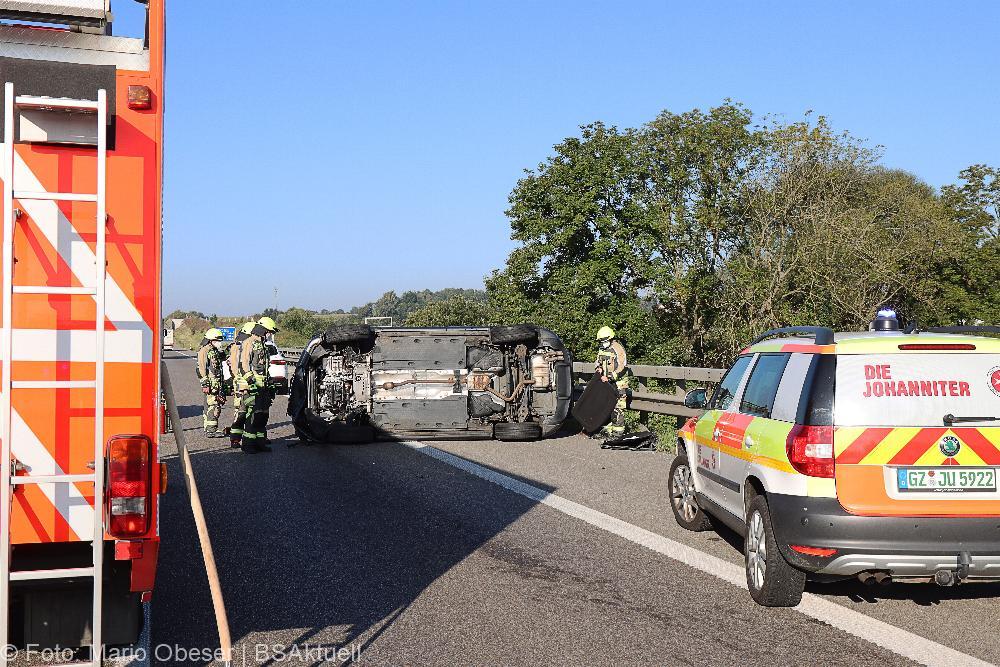 Unfall A8 Guenzburg-Leipheim 25092021